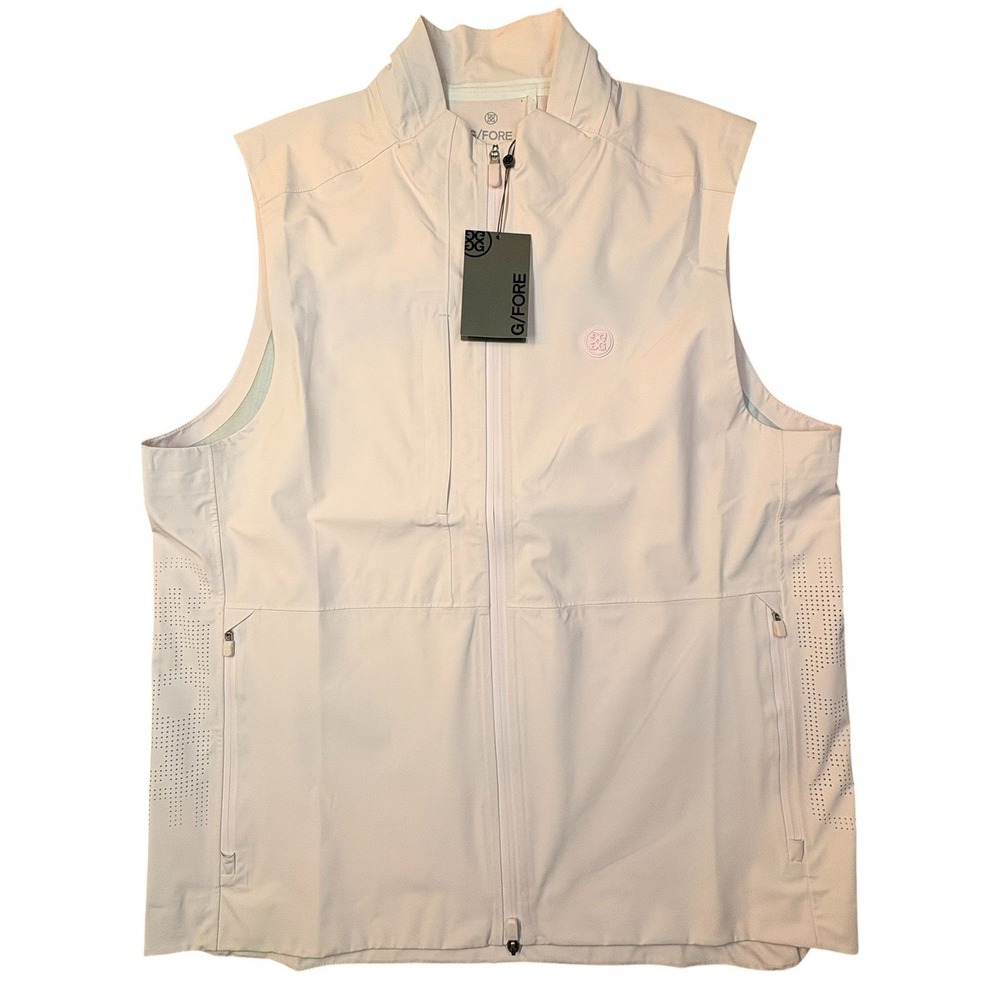 G/FORE‎ Repeller 2.0 Nylon Golf Vest Mens XL Blush Pink Water Repellent NEW